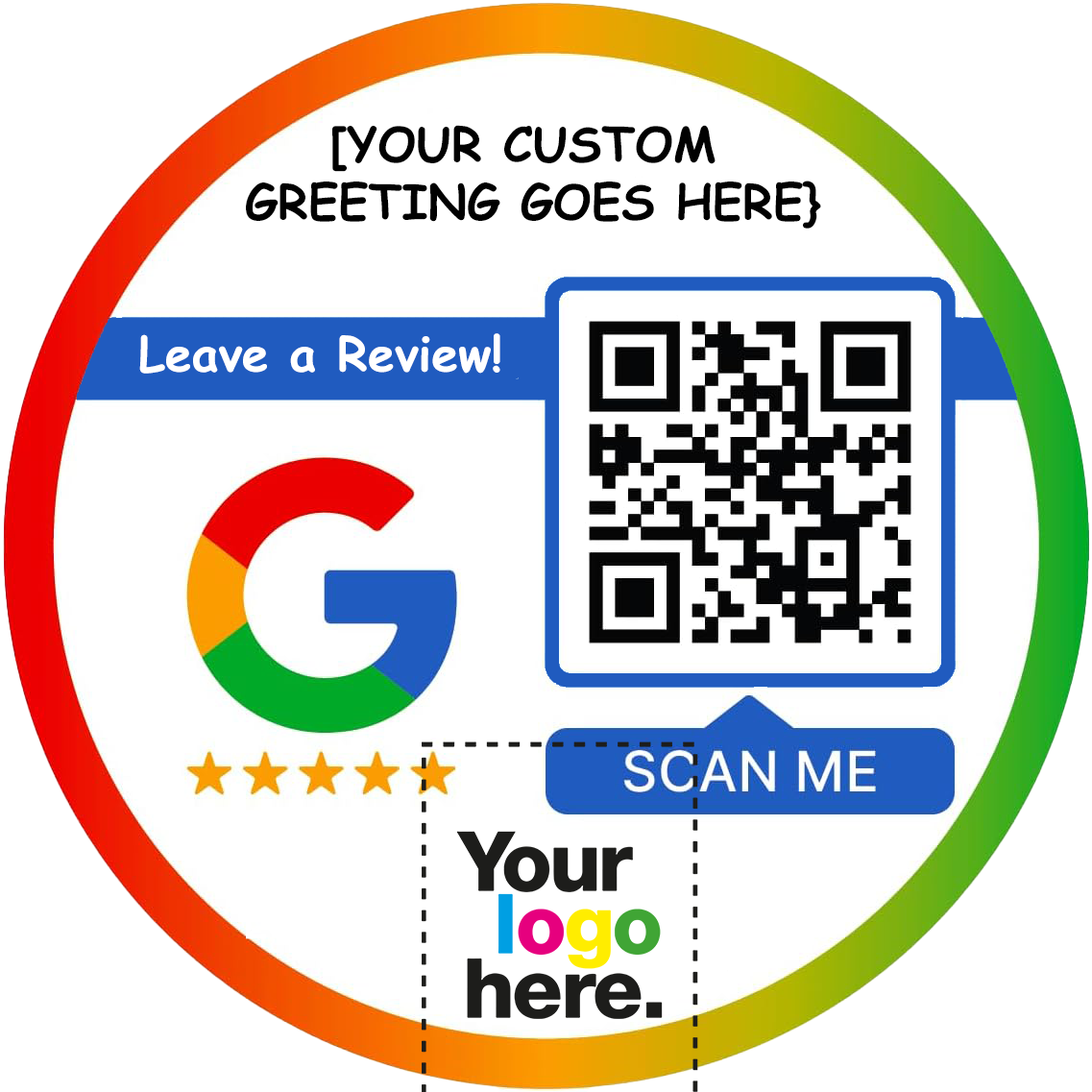 Custom Sticker Customer Template